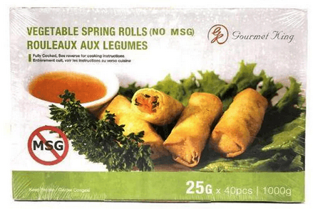 SPRING ROLLS VEGETABLES 25 G GK 10/40 pcs